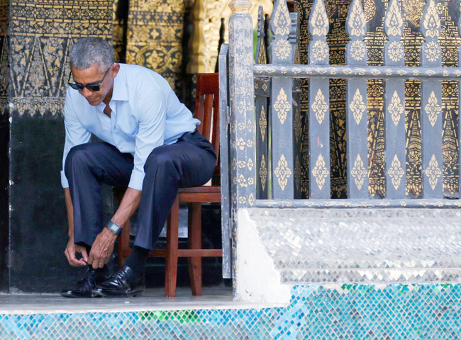 Hình ảnh dung dị của Tổng thống Obama tại Lào ảnh 9